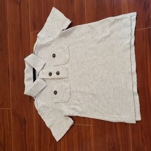 Old Navy Toddler Polo Top Cream Size 2T